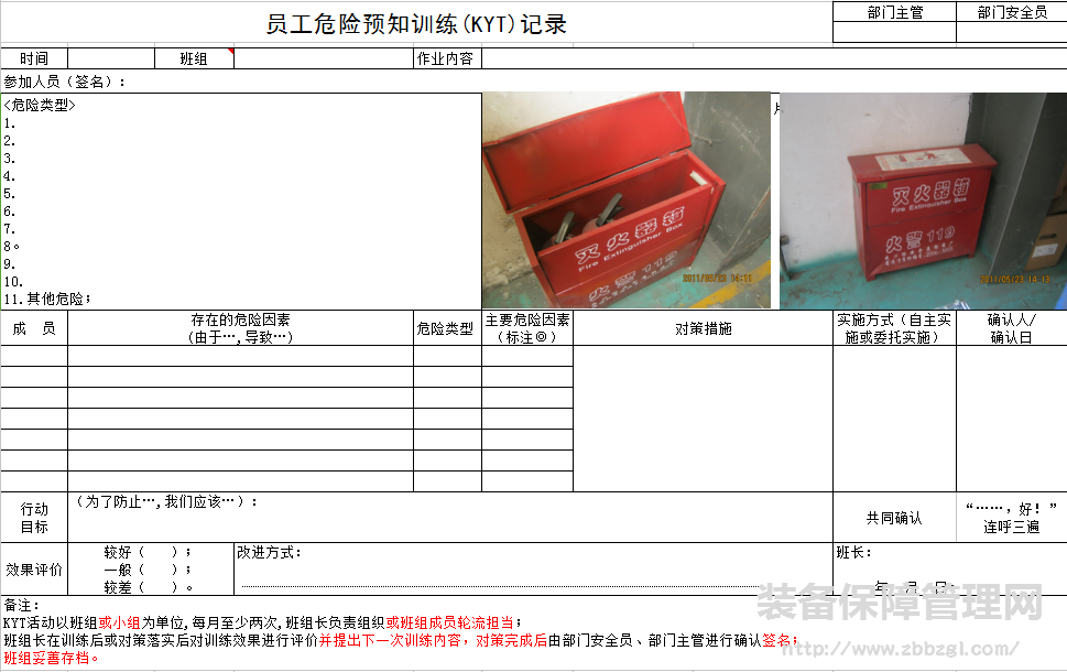 生產(chǎn)班組作業(yè)危險(xiǎn)預(yù)知訓(xùn)練KYT(4R) 運(yùn)作規(guī)程