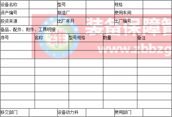 設(shè)備安裝、驗(yàn)收、移交規(guī)程