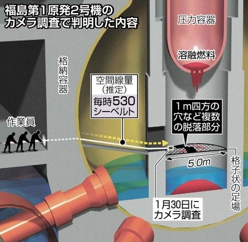 壓力容器被蝕穿 日本福島核電站輻射量足以“秒殺”人類