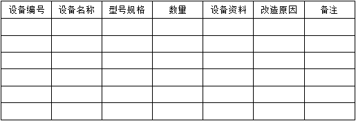 設(shè)備改造原則及目標(biāo)